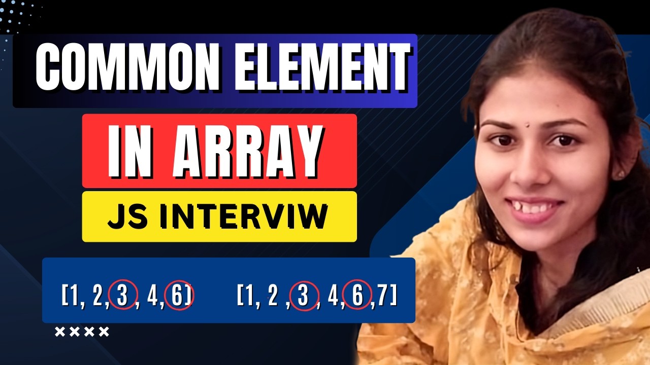 Find Common Values from Two Arrays in JavaScript 🔥 Interview Question