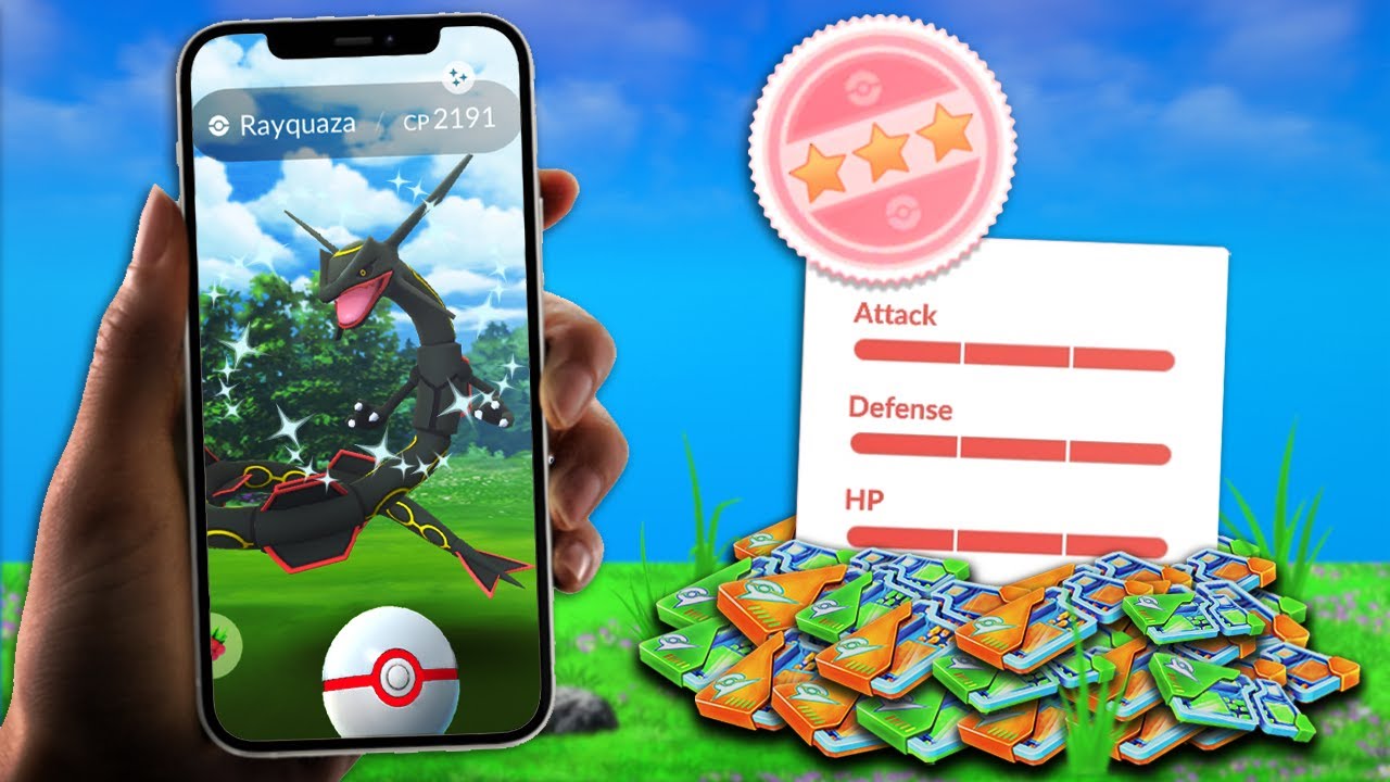 Catching Shundo Rayquaza in Pokémon Go