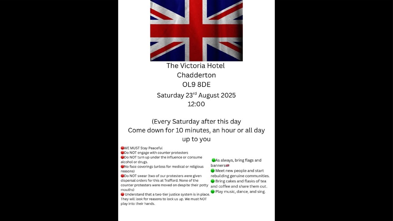 VICTORIA HOTEL  |  CHADDERTON  |. PROTEST