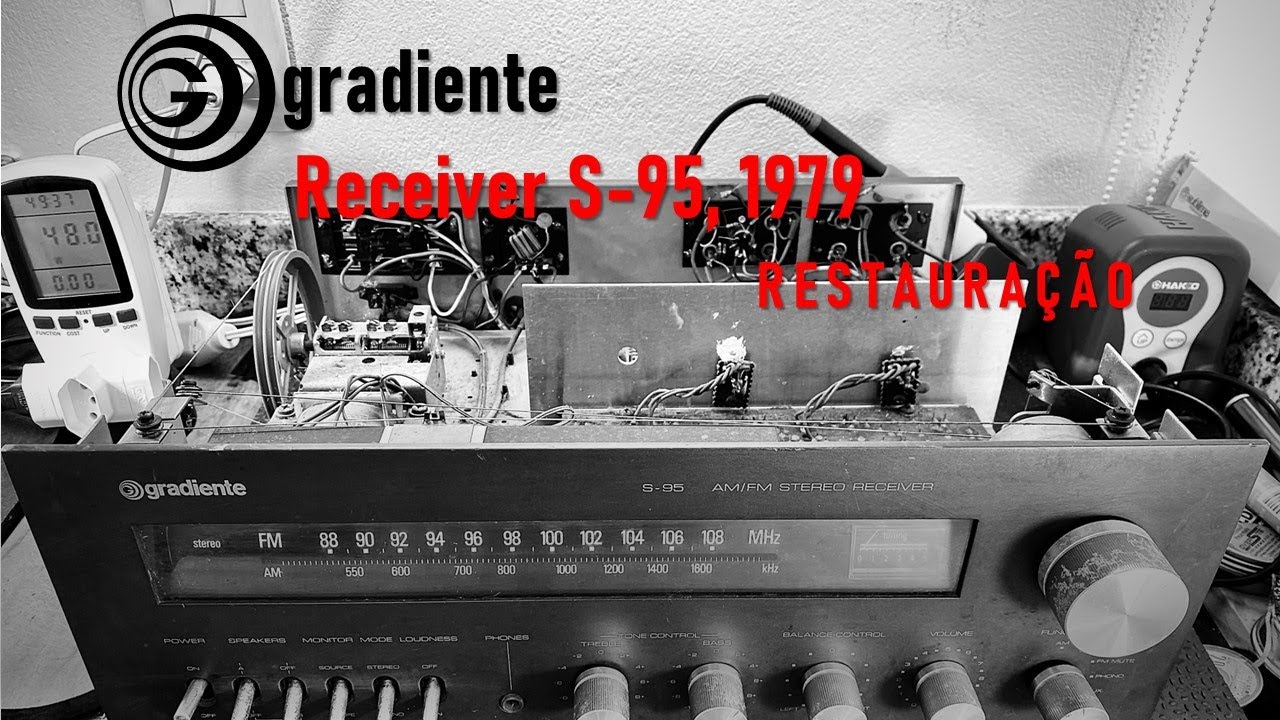 Receiver Gradiente S-95, 1979 Restauração
