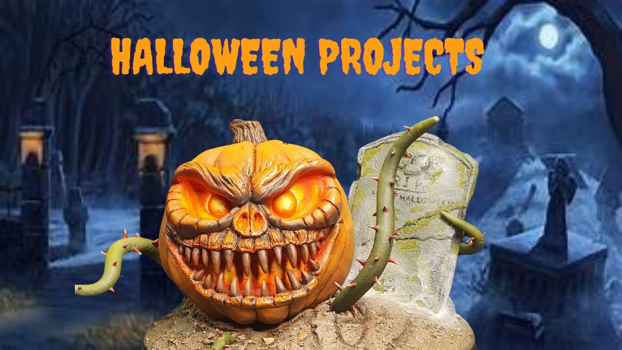 I made an evil pumpkin for halloween