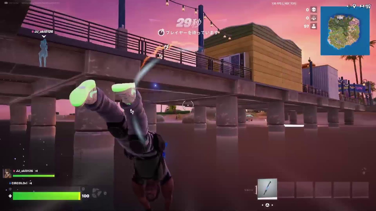 フォートナイト初心者による神プレイ