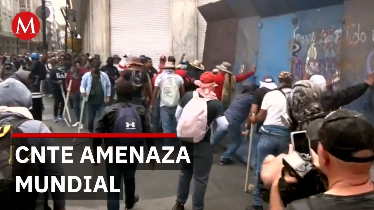 CNTE mantendr&aacute; paro y advierte protestas hasta el Mundial tras marcha en CdMx
