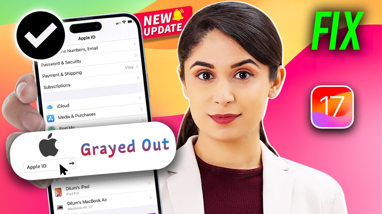 iPhone settings name greyed out | How do I Fix my greyed Apple ID 2024