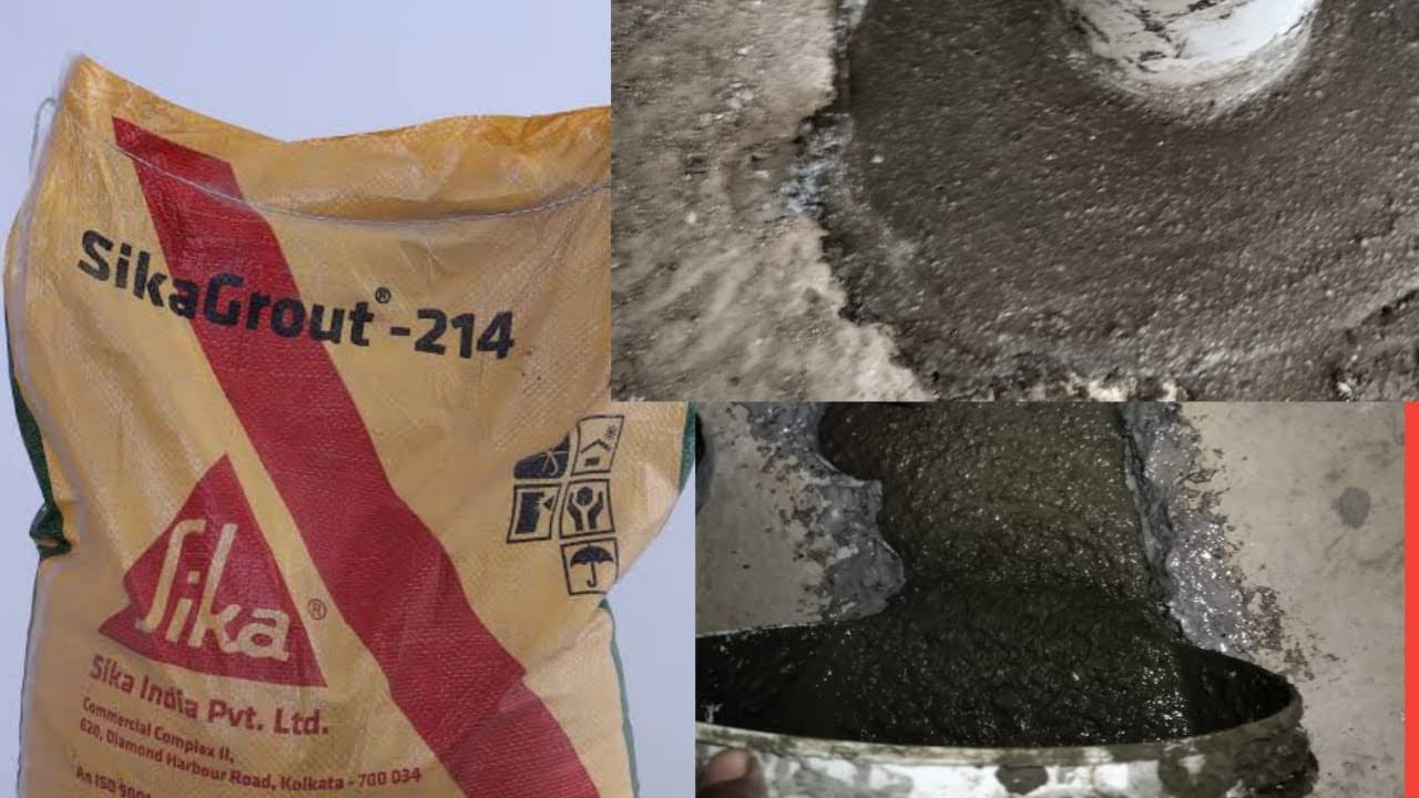 Sika Grout -214 in || Application || Microcrete || #waterproof #construction #waterproofing