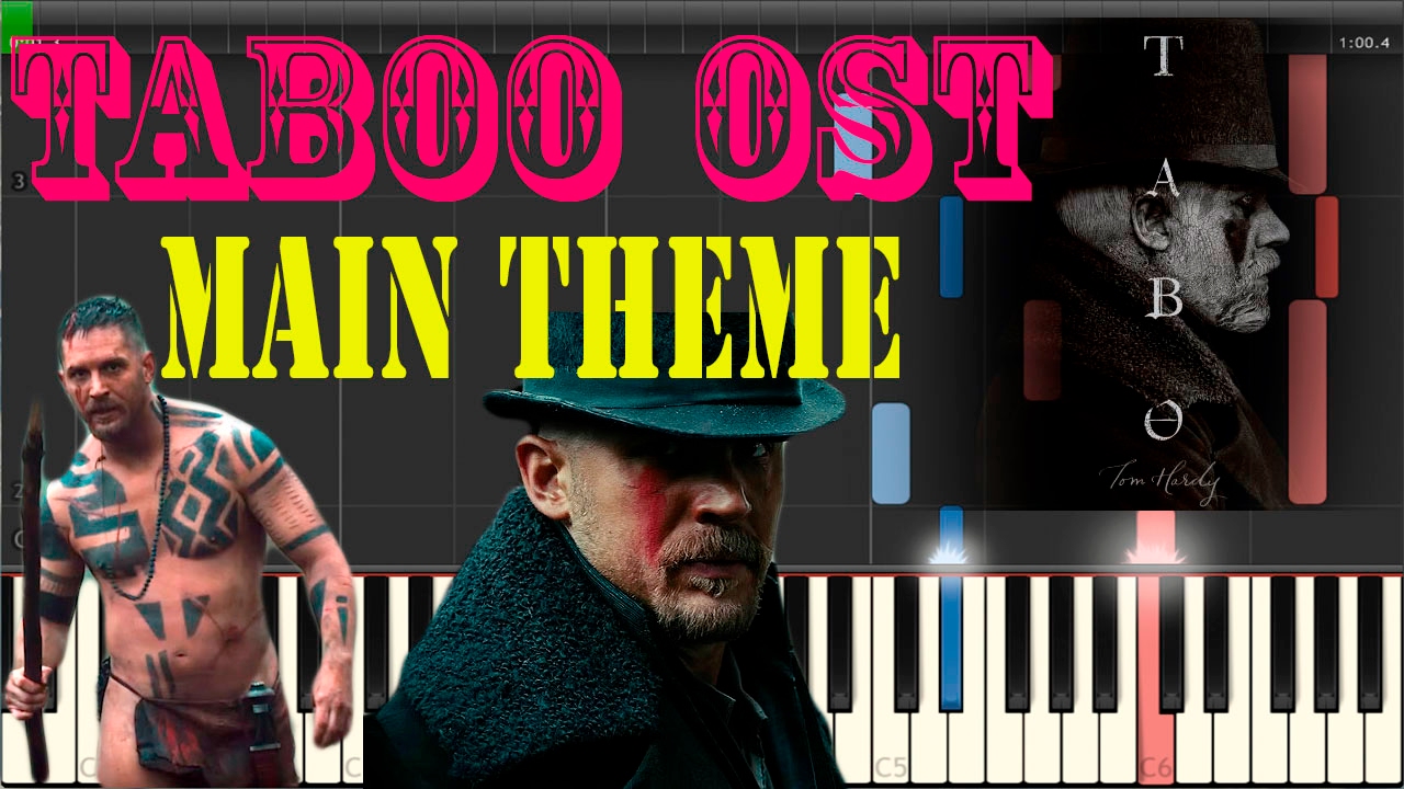 Taboo OST - Main Theme (piano tutorial) Synthesia