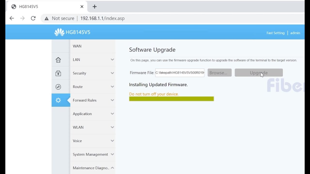 How To Upgrade / Downgrade Huawei HG8145V5 || Cómo actualizar / degradar Huawei HG8145V5