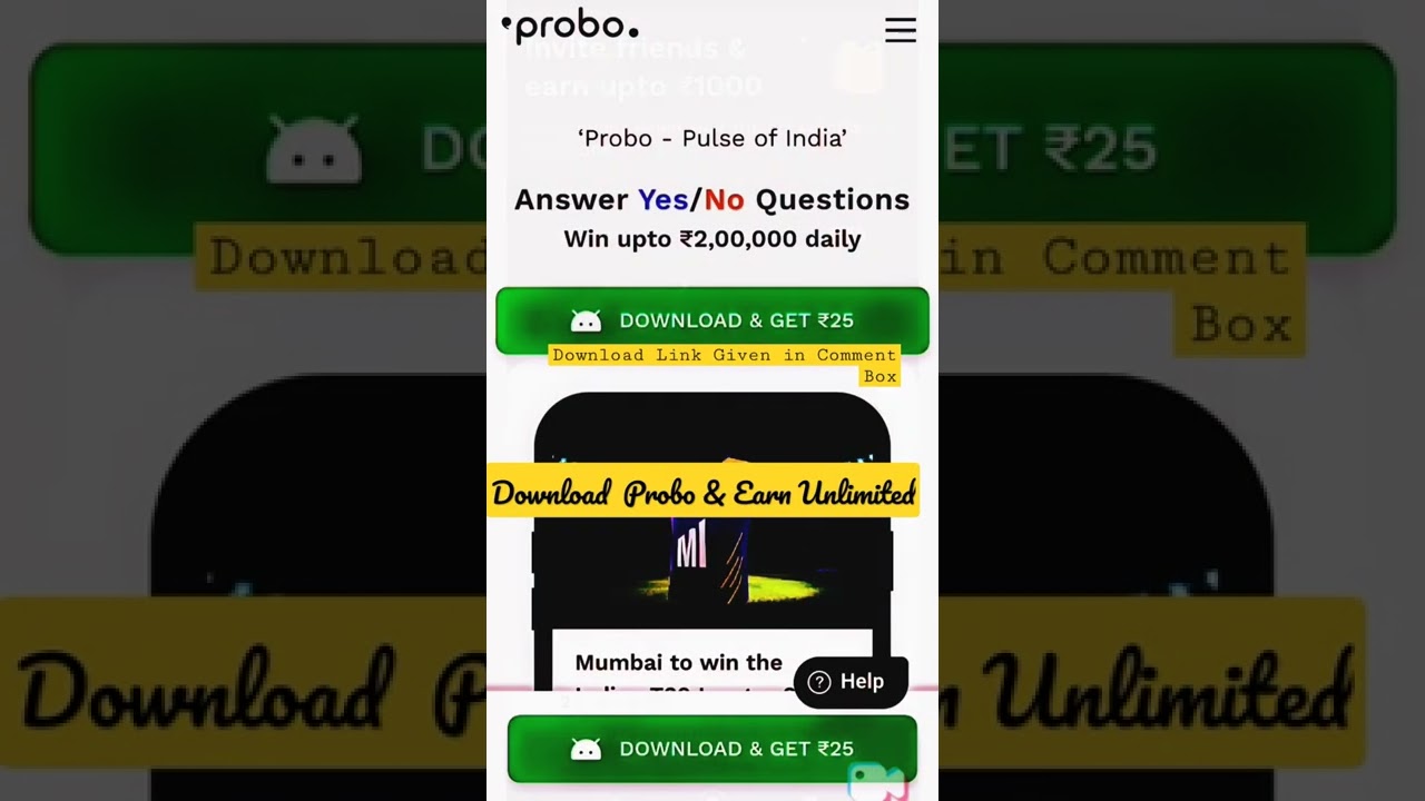 Earn money to download probo app || 100% true earning app #short #shorts #india #praveenjworld