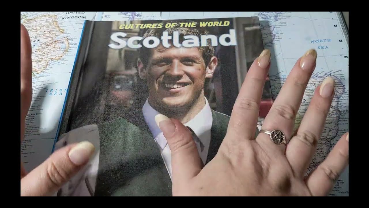 ASMR ~ Facts about Scotland ~ Soft Spoken Page Turning