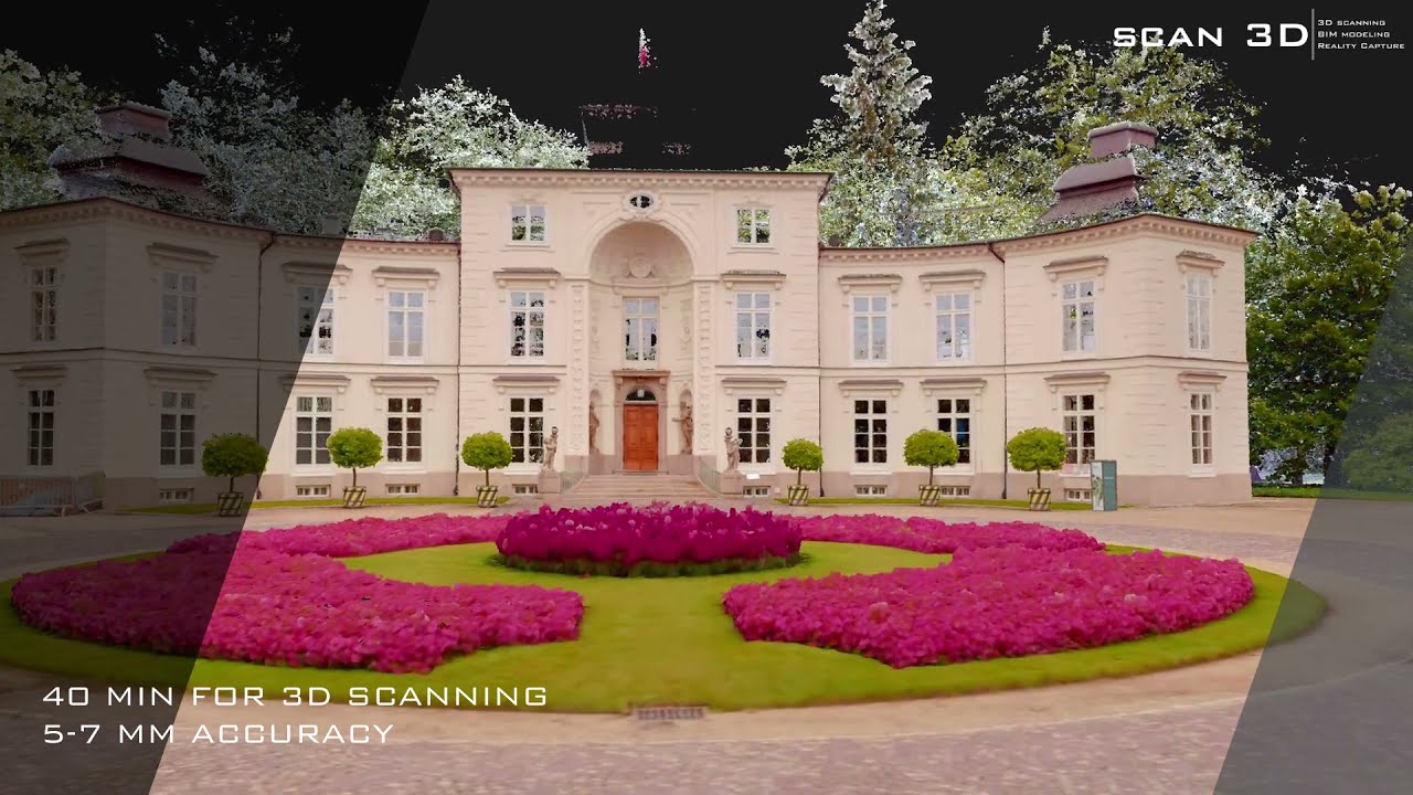 3D scanning Navvis VLX - Warszawa Łazienki