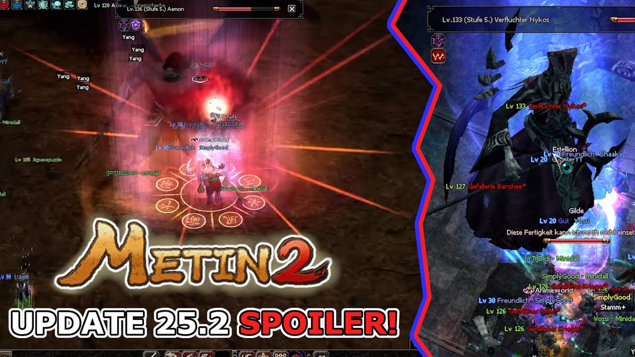 Metin2 UPDATE 25.2 | AAMON DER NEUE DUNGEON BOSS / ABGRUND DER GIER | METIN2 BETA VOSSI