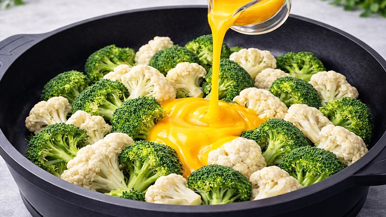 🔥 Никто не готовит брокколи и цветную капусту так! Это лучше мяса! Вкусно и просто!