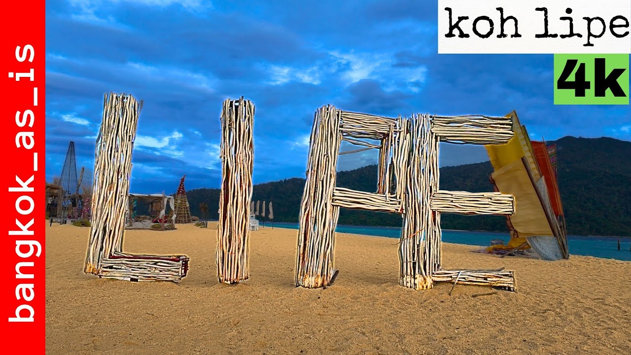 koh lipe 4k sunrise beach day walk