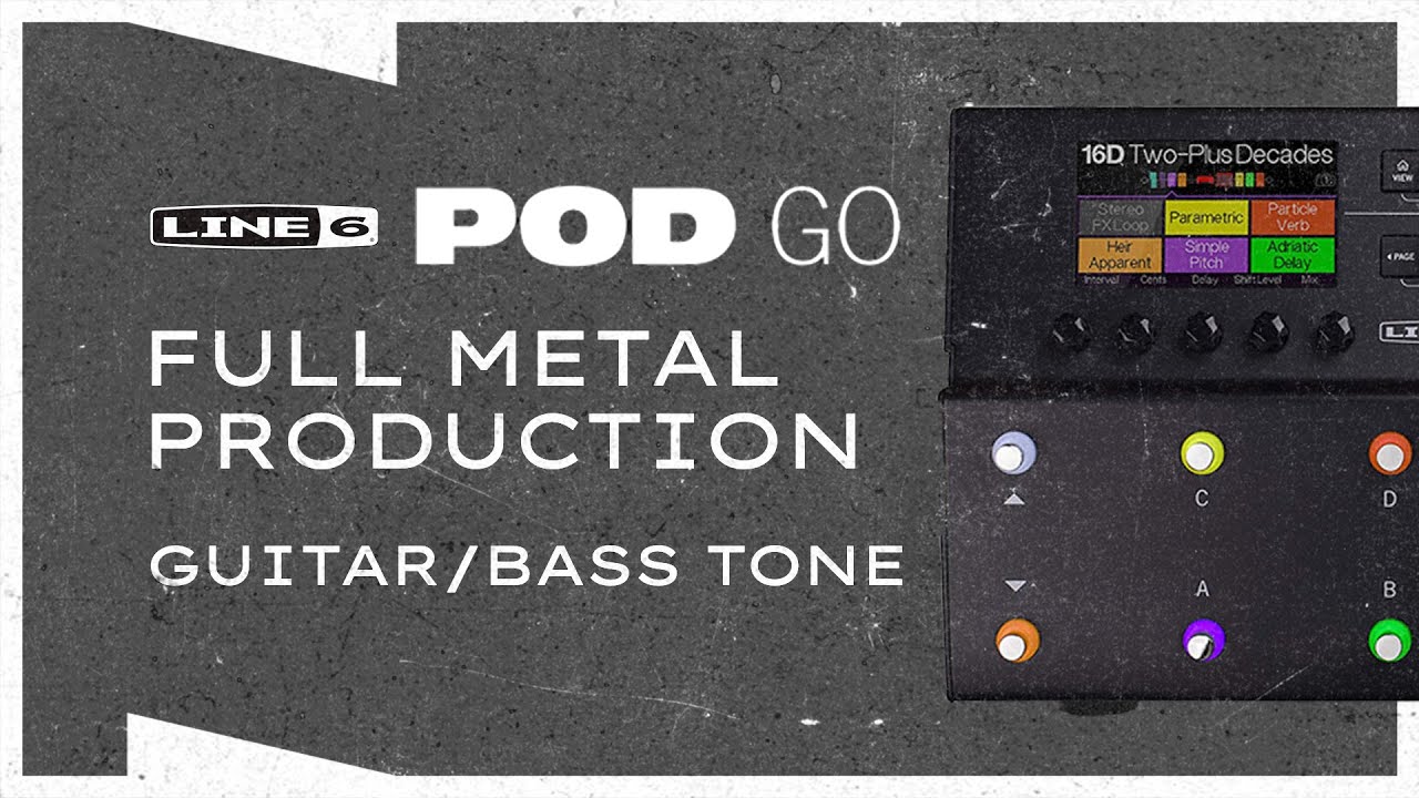 Line 6 POD Go Full Metal Production | Guitar and Bass Tone