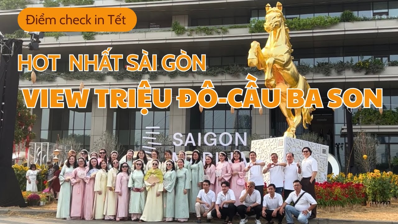 XÔN XAO Điểm Chụp Hình Tết View Triệu Đô Từ Cầu Ba Son || Tết 2026