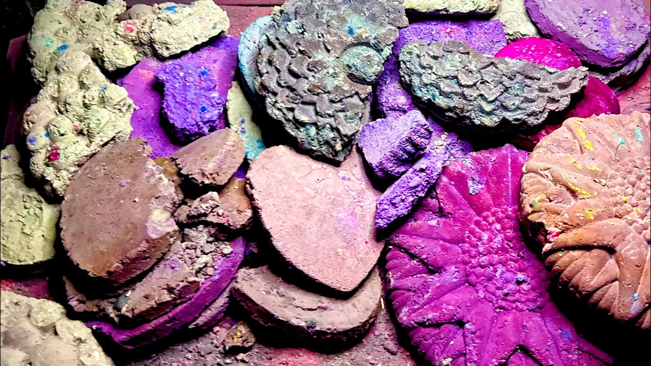 A variety of ruined reforms making their way to center stage | ASMR Gym Chalk Crush 