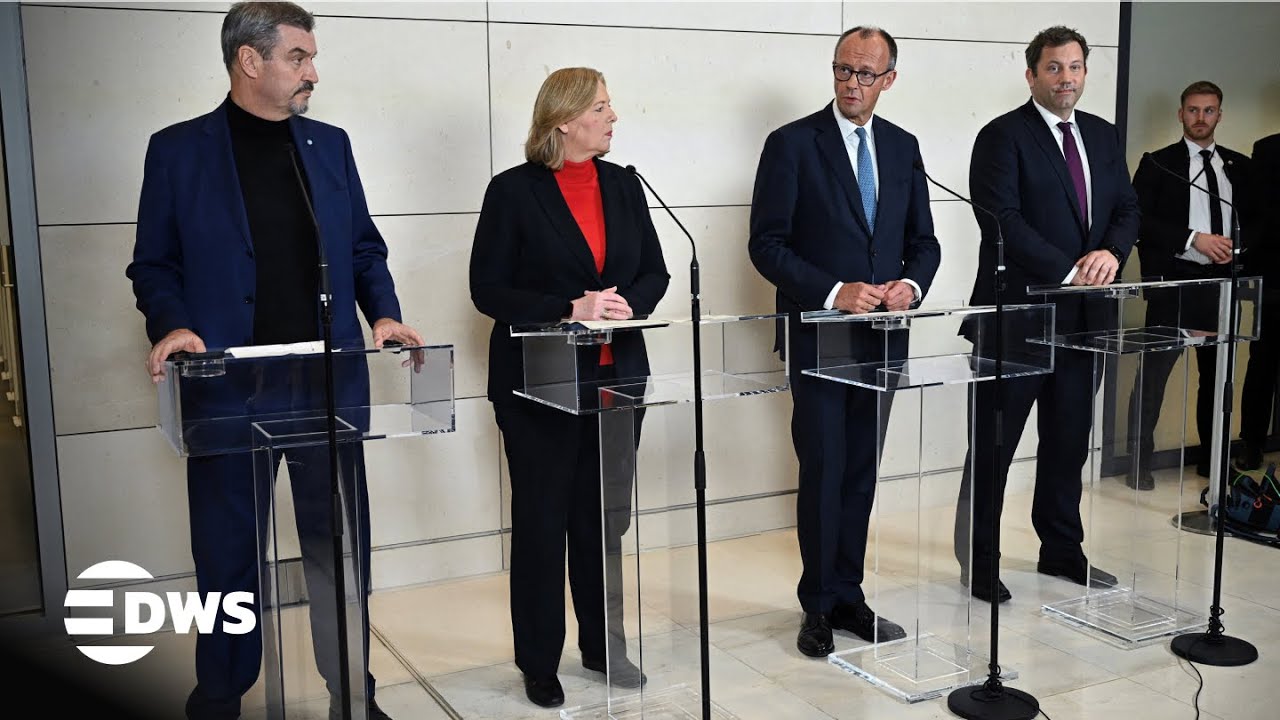 FULL PRESSER: Merz, S&ouml;der & Klingbeil Update Germany on Coalition Talks | AC15