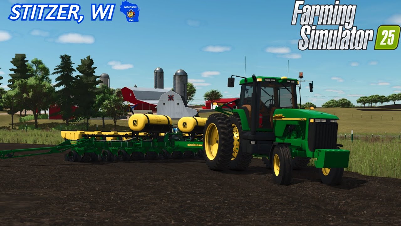 Breaking In Our New JD Planter!!! | Stitzer, WI | Farming Simulator 25
