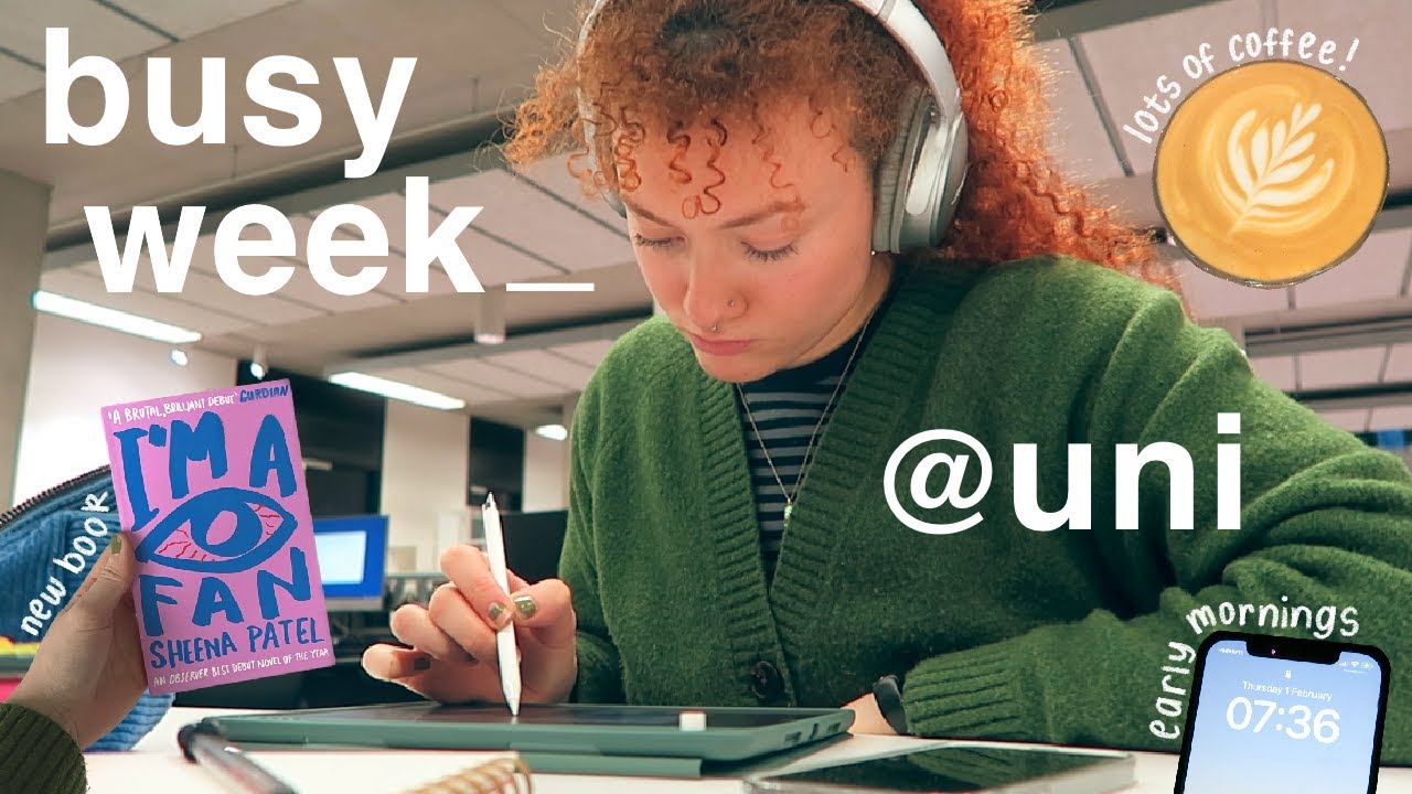 UNI VLOG 🎧📚 art school, 6am mornings, going to the gym, weekend job!