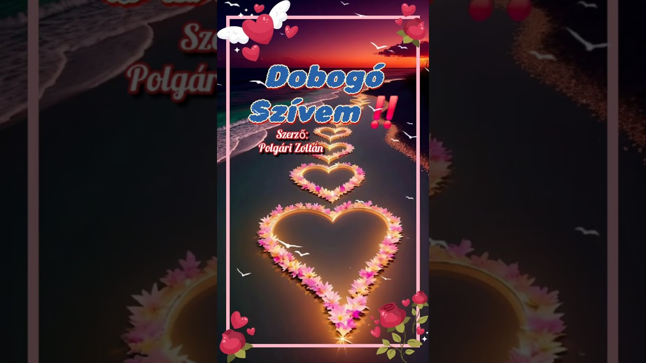 Dobogó Szívem! ☝️💖☝️Romantikus dal 💖...saját szöveg...