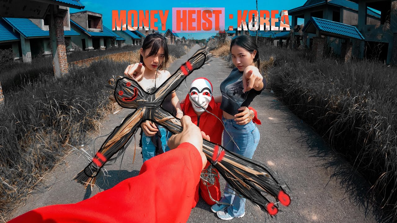 MONEY HEIST REAL vs MONEY HEIST KOREA || HALLOWEEN 2023 || PARKOUR POV