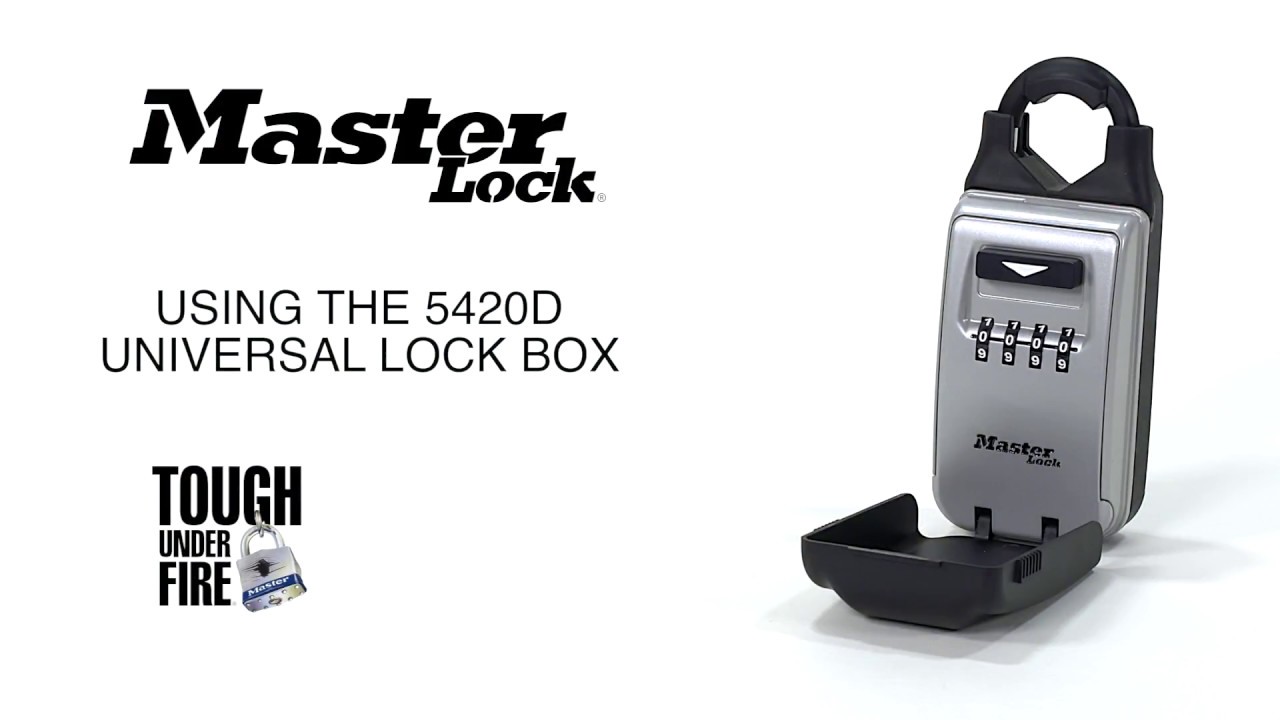 Operating the Master Lock 5420D Universal Lock Box