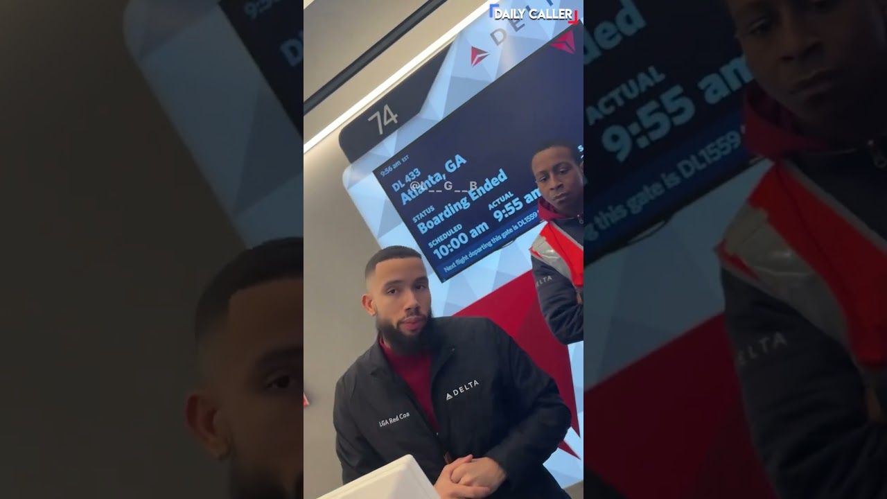 Delta Airlines Employee Checks Pronoun Warrior