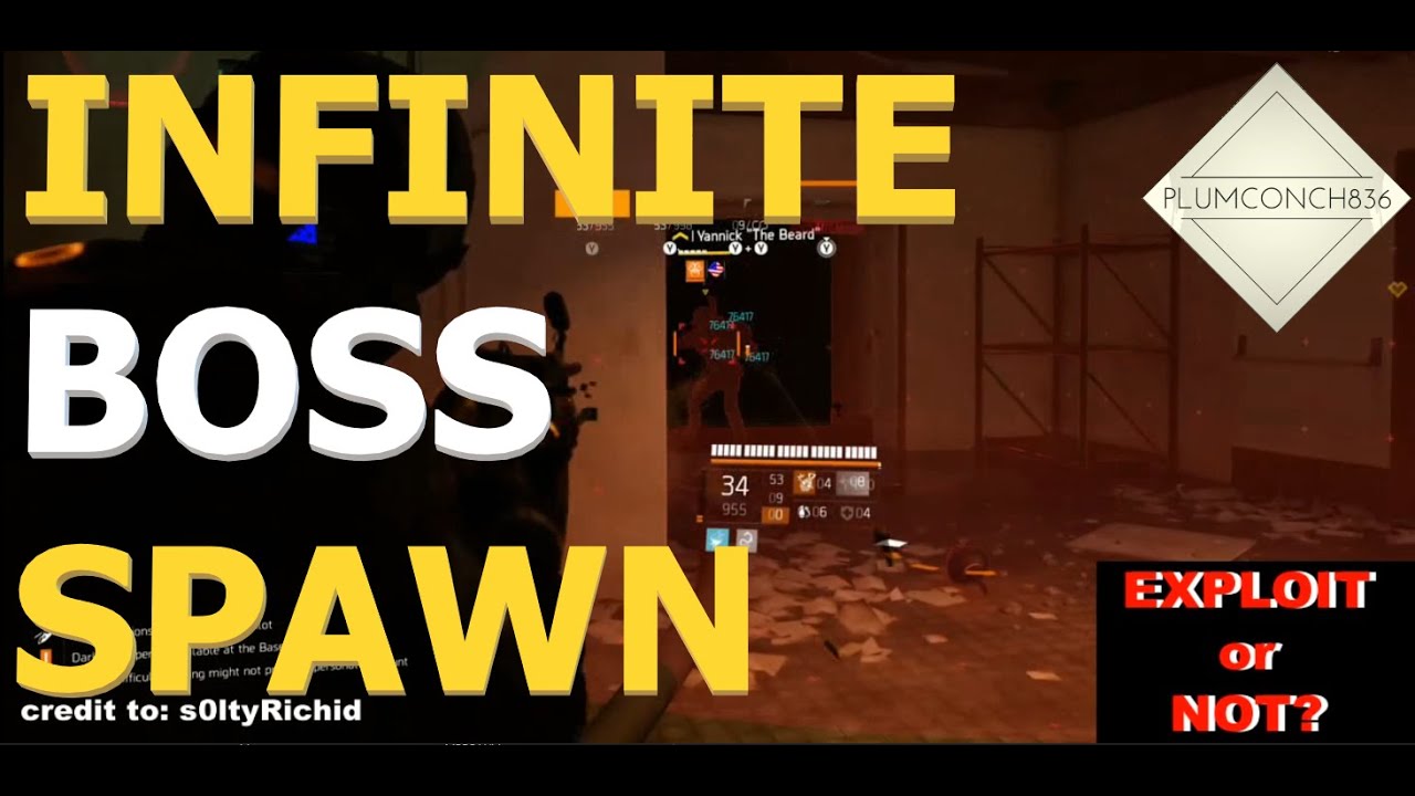The Division 2 - NEW LOOT EXPLOIT or NOT - YANNICK THE BEARD hidden boss ENDLESS SPAWNING