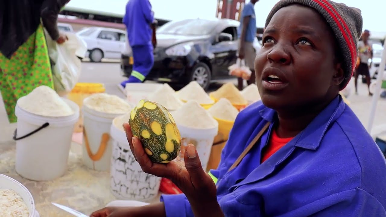 Visiting the biggest open market in Namibia