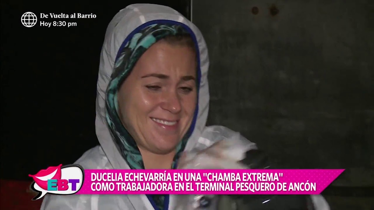 Ducelia Echevarría trabajó una madrugada en el terminal pesquero de Ancón