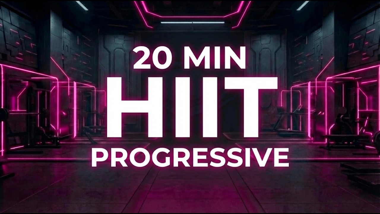 20 MIN HIIT Progressive | Structured Interval Training | No Talking | AI Workout Music