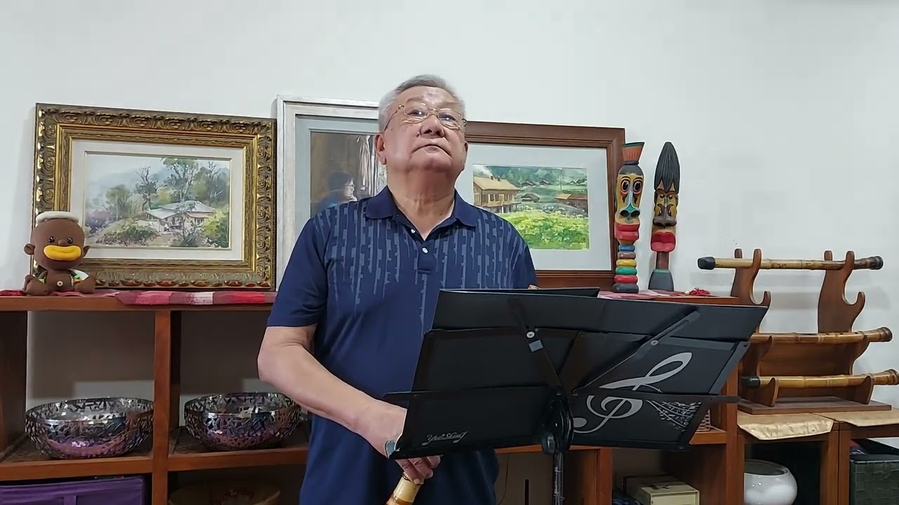 來自大武山的聲音---校長尺八....惚れた女が死んだ夜は(心愛女人去世的那個晚上)/台曲:酒杯情/(G)