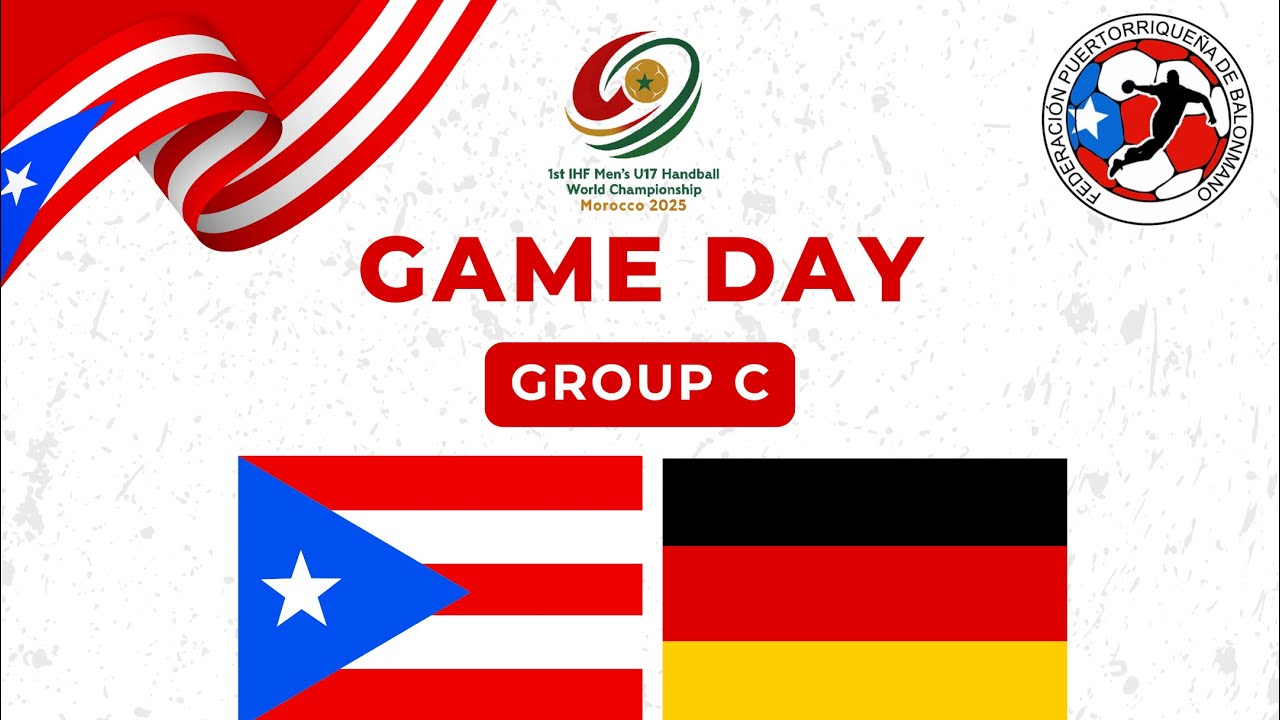 Highlights: Puerto Rico vs Alemania | IHF U17 World Championship 2025 (Marruecos)