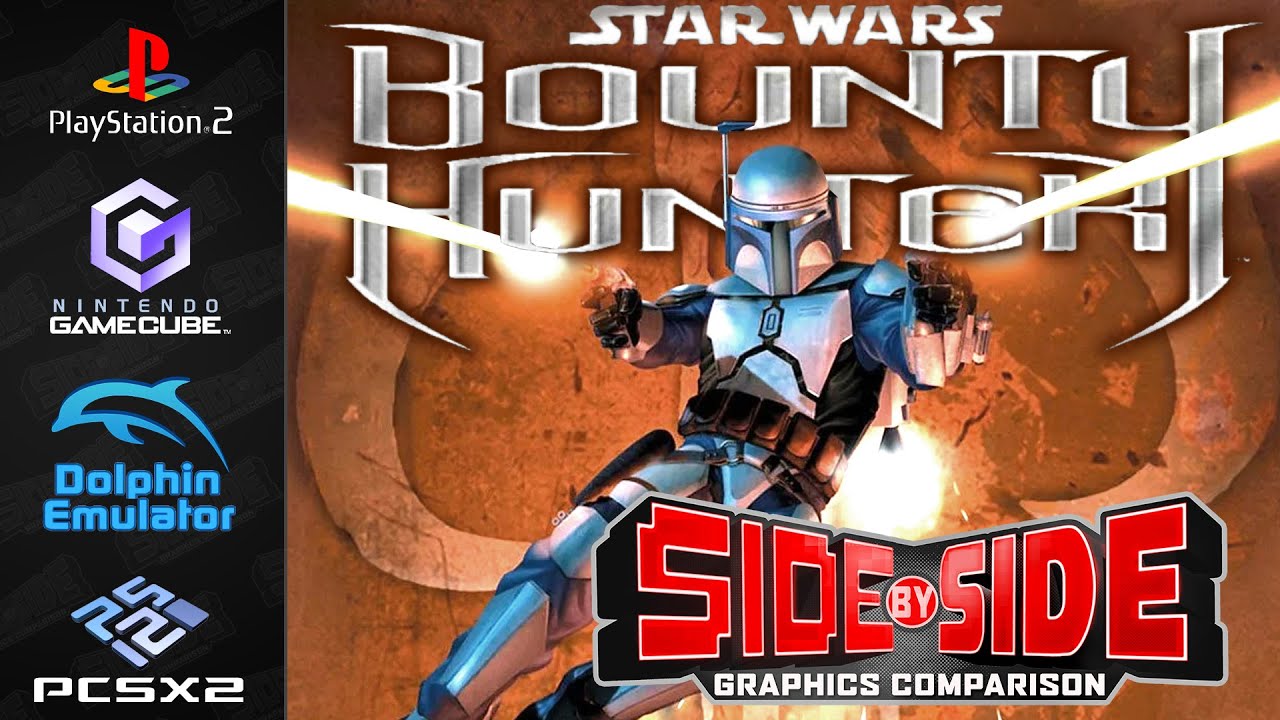 Star Wars Bounty Hunter | Сравнение графики | PS2, GameCube, Dolphin, PCSX2 | Side by Side