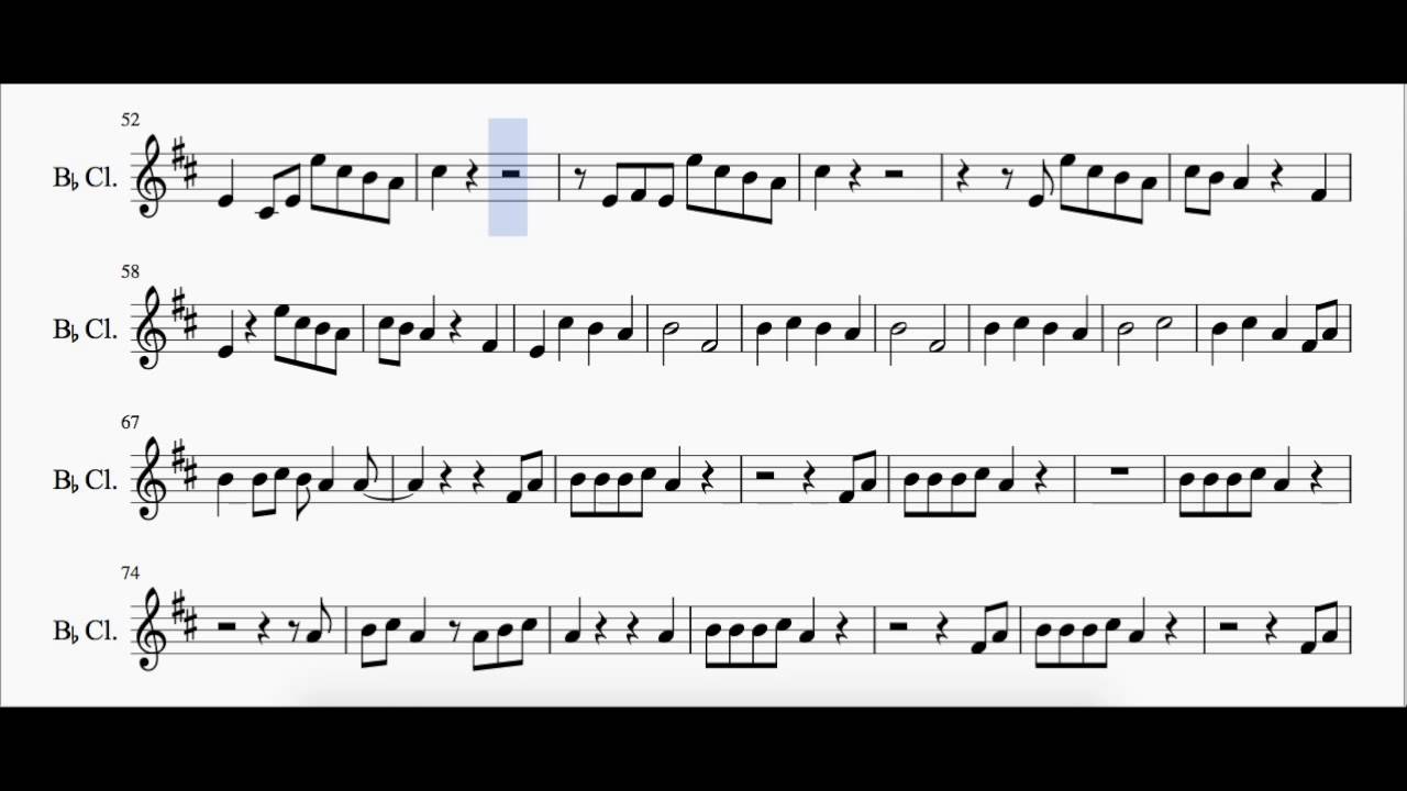 Shake it off - Taylor Swift - Sheet Music Cover [Clarinet]