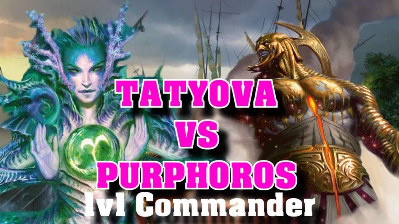 Tatyova vs Purphoros - 1v1 Commander and EDH - Magic: the Gathering PAPER Gameplay