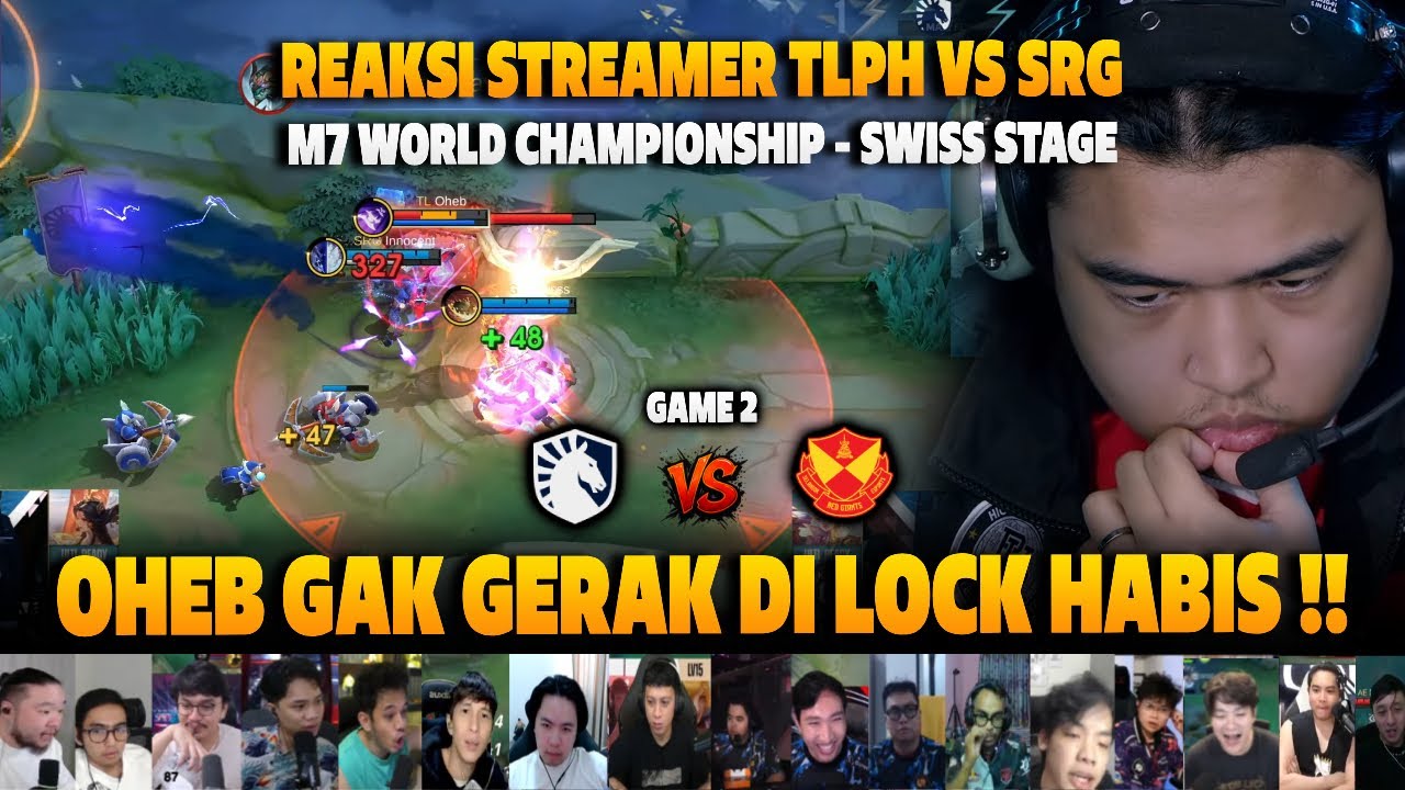 SRG MAIN GALAK OHEB DIBUAT GAK GERAK ❗REAKSI STREAMER M7 SWISS STAGE SRG VS TLPH | GAME 2