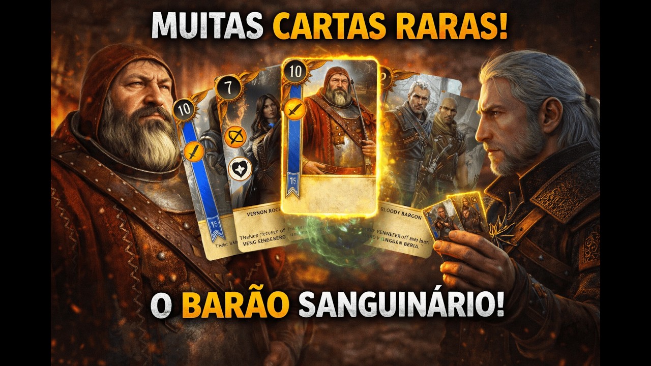 O BARÃO SANGUINÁRIO e Cartas de Raras de Gwent!Novas Pistas de Ciri | The Witcher 3 - Parte 8