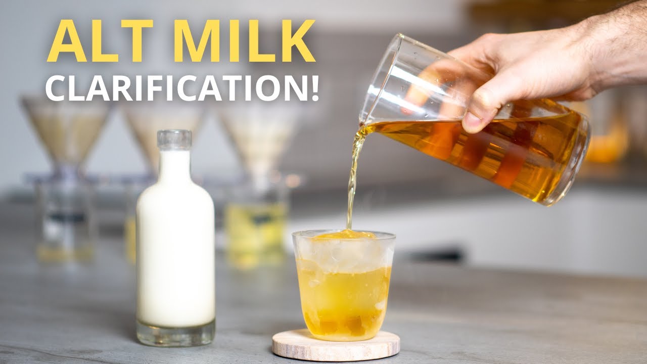 A Guide to VEGAN MILK CLARIFICATION: Which Alternative Milk is Best? 🌱☕️🥛 (+ No ABV recipe!)