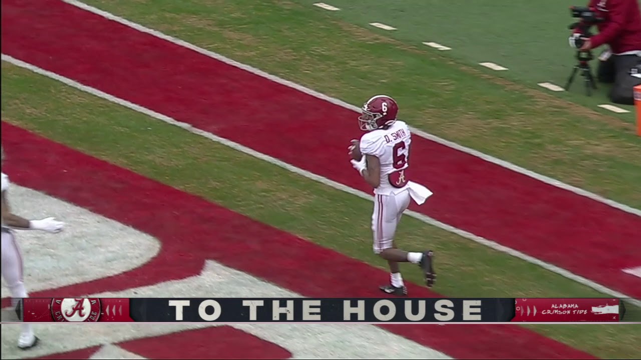 DeVonta Smith houses a punt return // College Football 2020