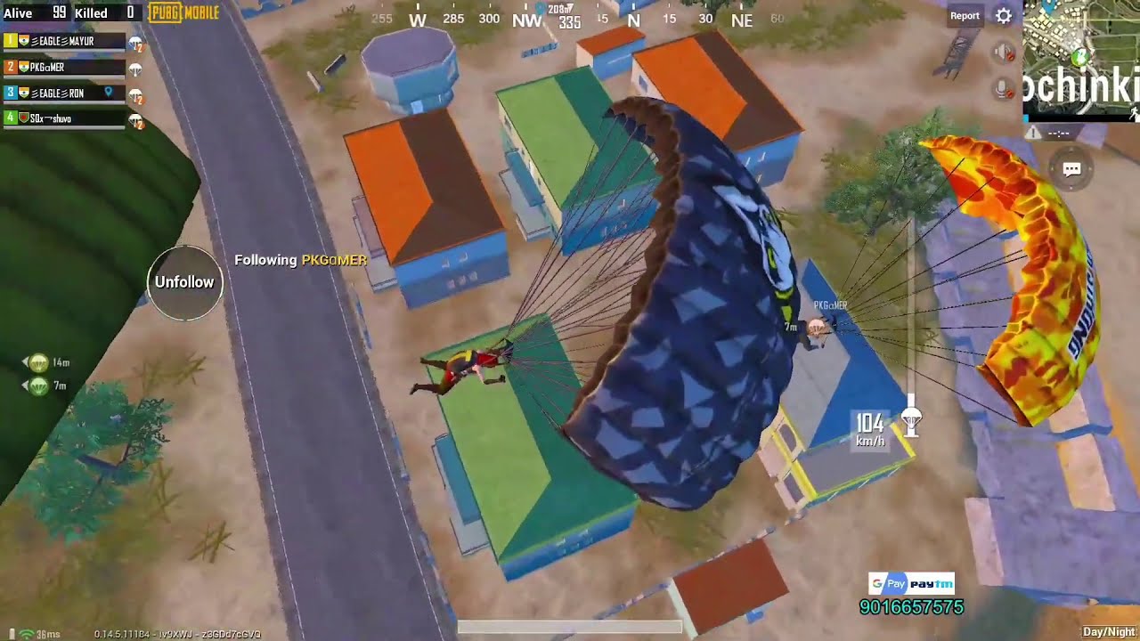 PUBG MOBILE | AMAZING DAY/NIGHT MODE CHICKEN DINNER WITH RON