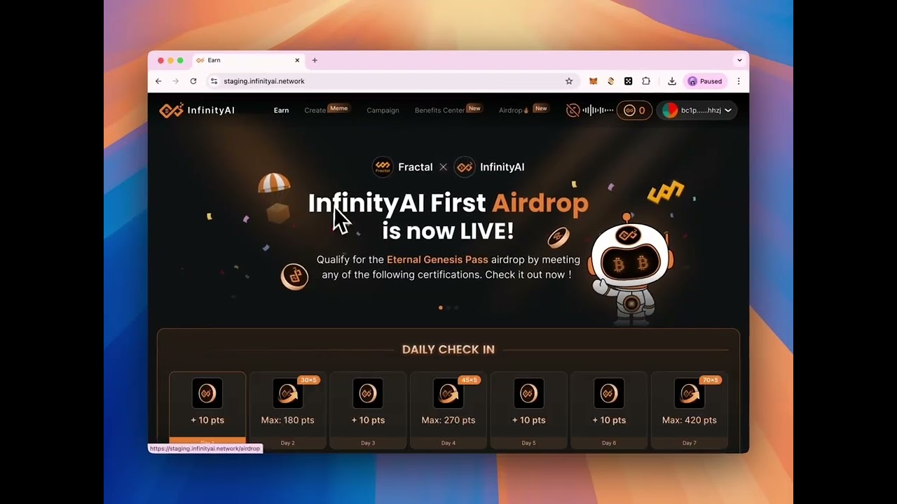 InfinityAI & OKX Airdrop Guide