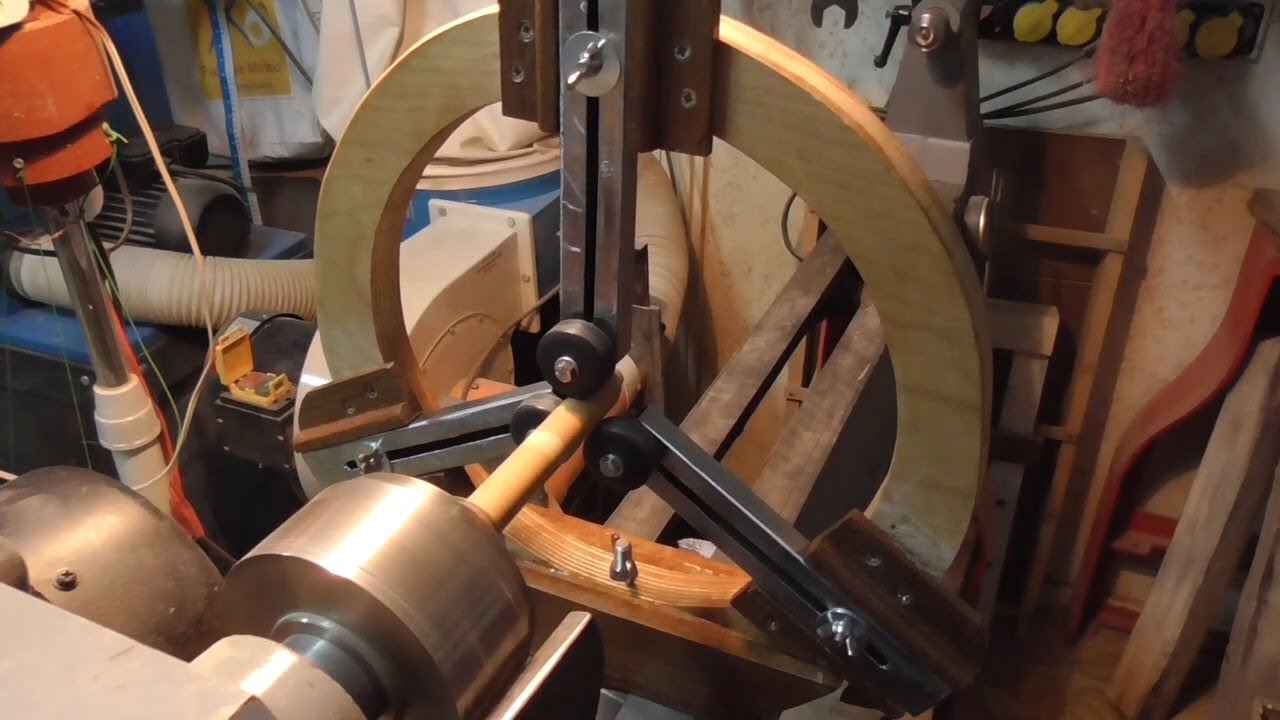 Lunetta per tornio autocostruita
