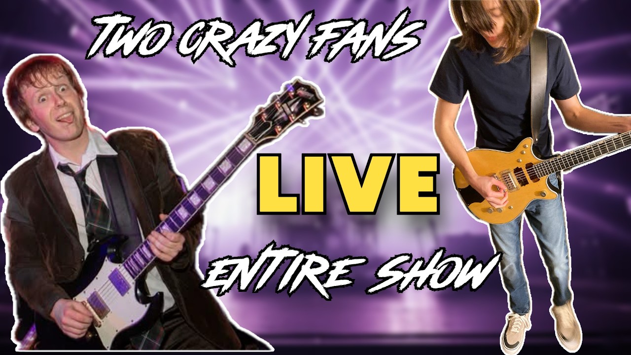 Two Crazy AC/DC Fans Playthrough An Entire Concert! LIVE 