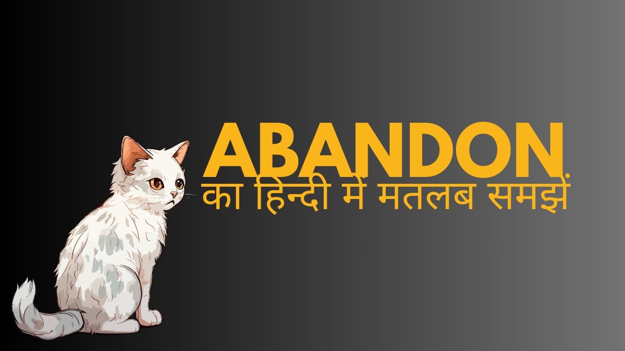 What Does abandon  Means || Meanings And Definitions With abandon  ENGLISH