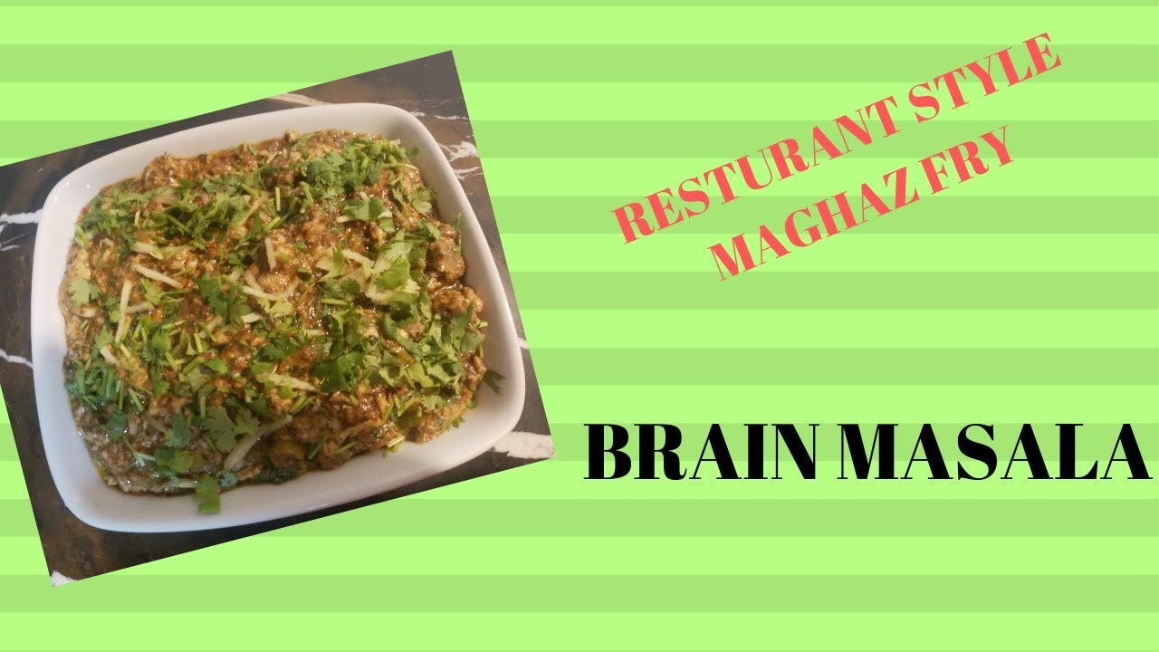Brain Masala / Fry Brain Masala / Maghaz masala / Maghaz fry  Bakra Eid Special / Home o genic