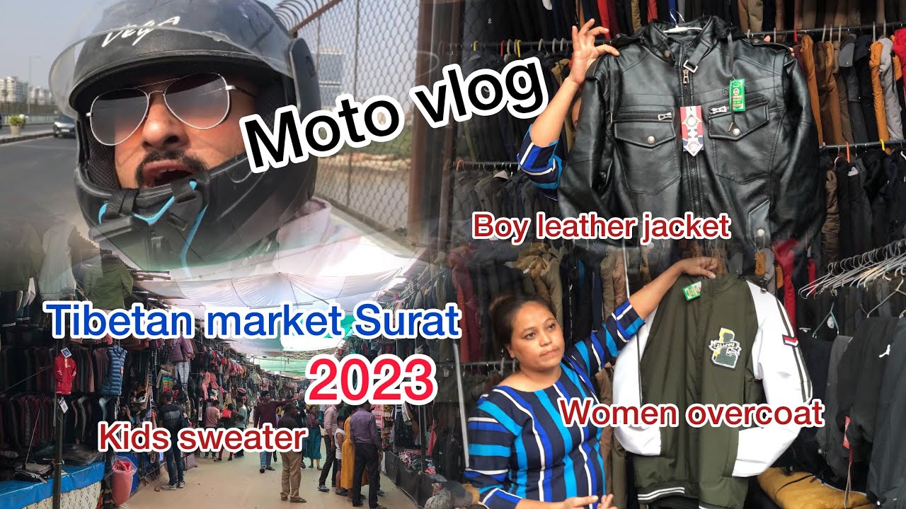 Tibetan Refugee Market Surat 2023 | Winter Collection Tibetan | Women Overcoat , Boy Leather Jacket