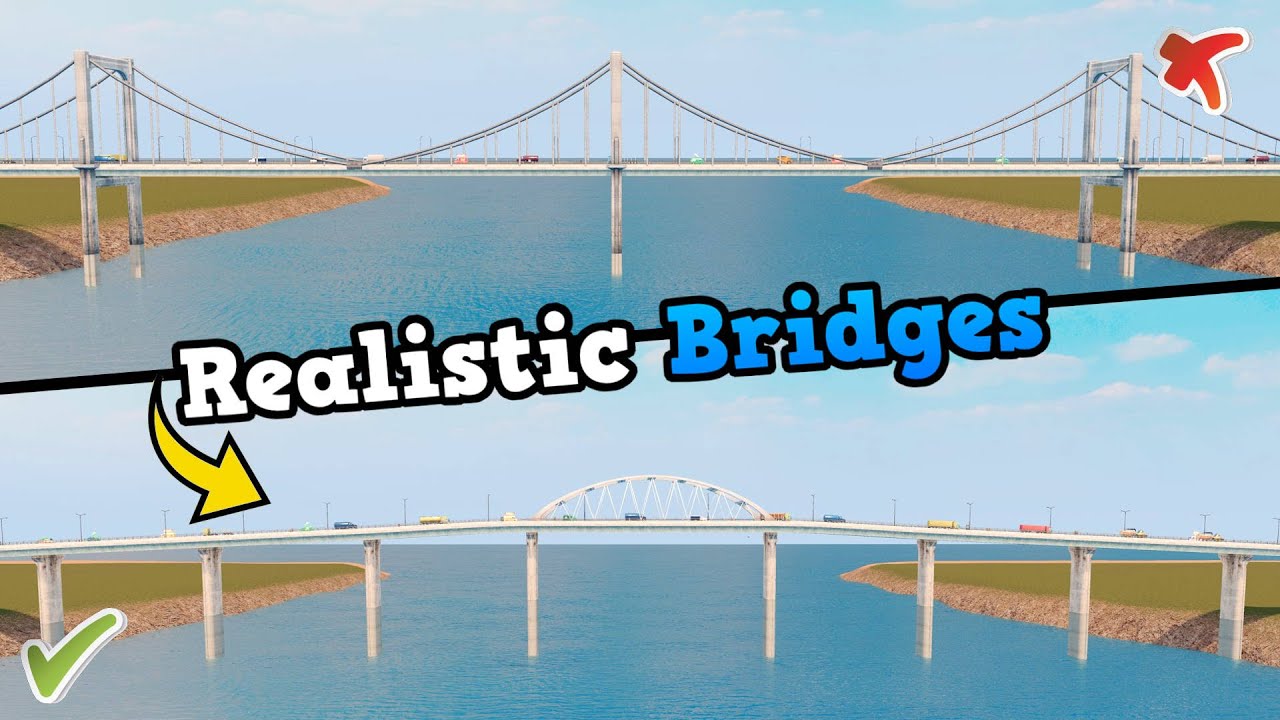 How to build realistic bridges in Cities: Skylines [Tutorial] | No Mods | PC | PS4 | XBOX