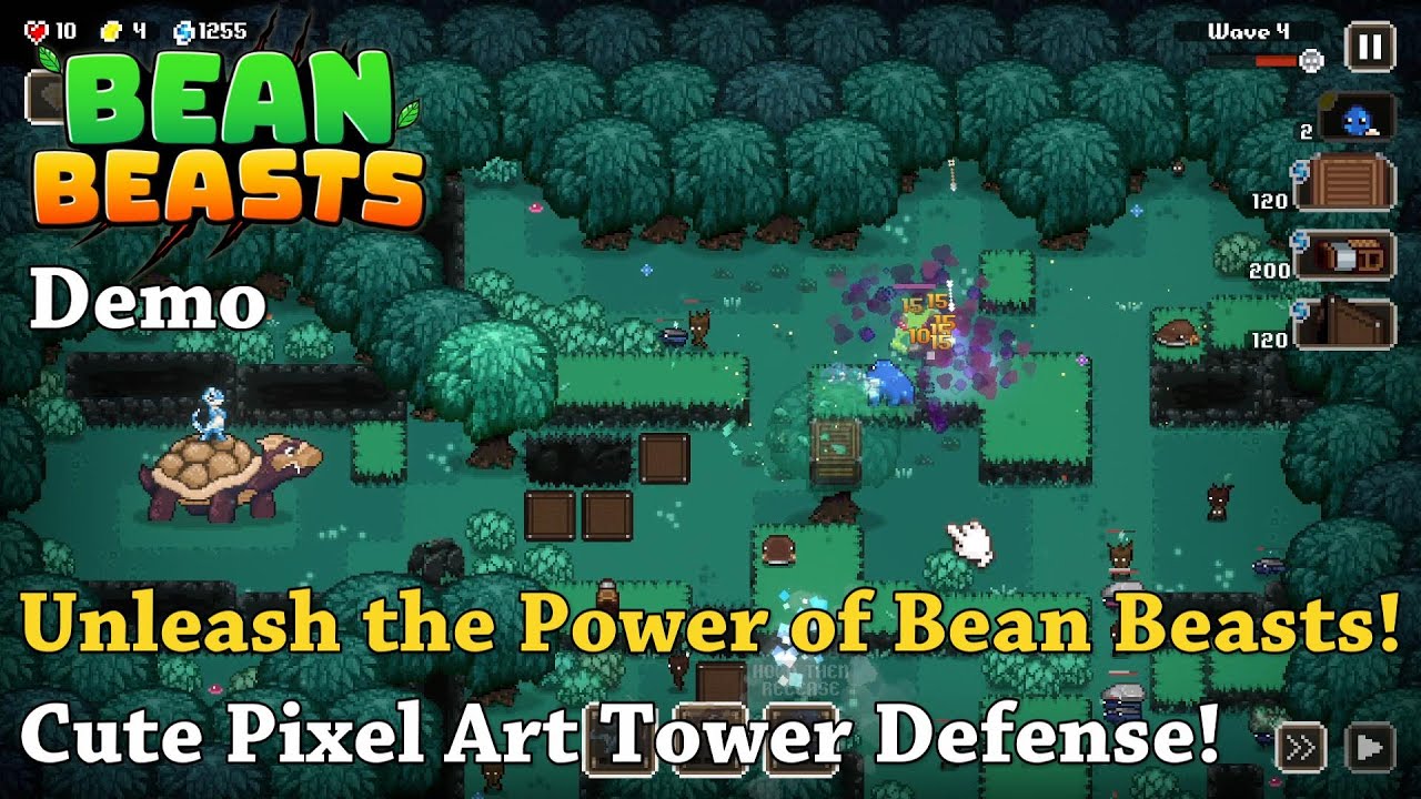 Cute Pixel Art Tower Defense! - Let's Try Bean Beasts [Demo]
