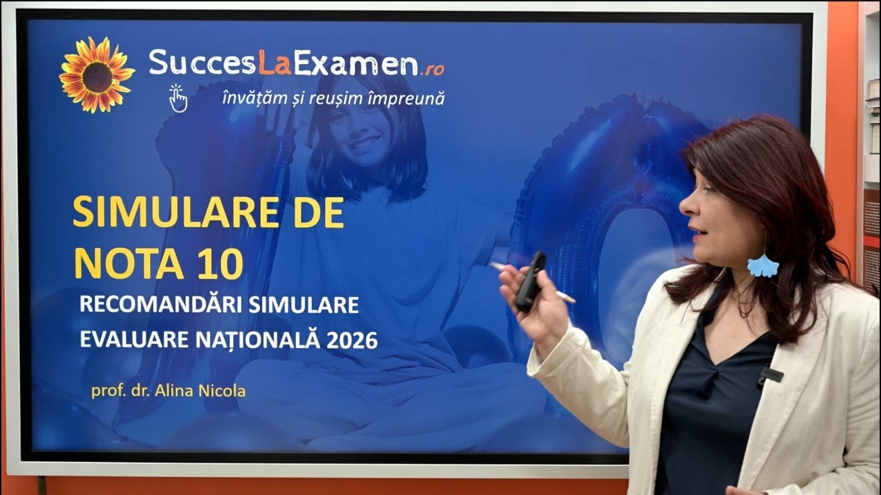 Simulare Evaluare Națională 2026 de Nota 10